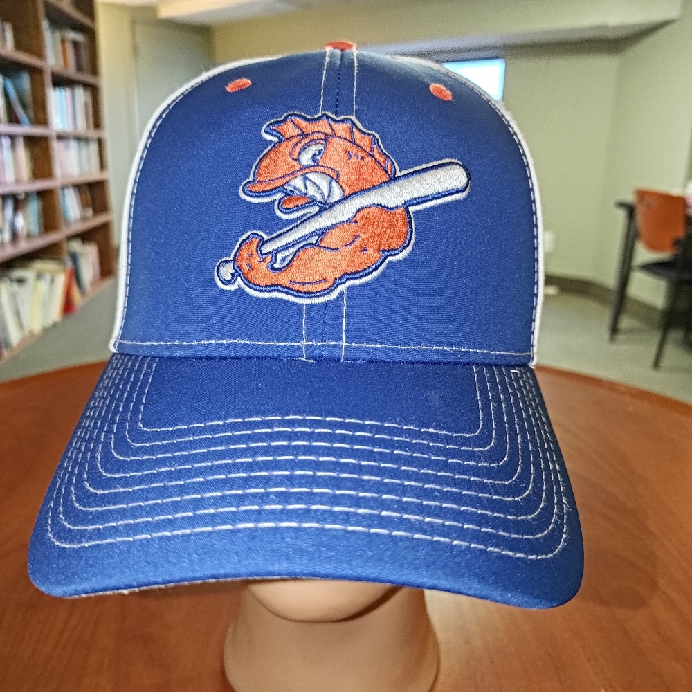Fighting Fish Embroidered Logo Trucker Snapback Hat Cap